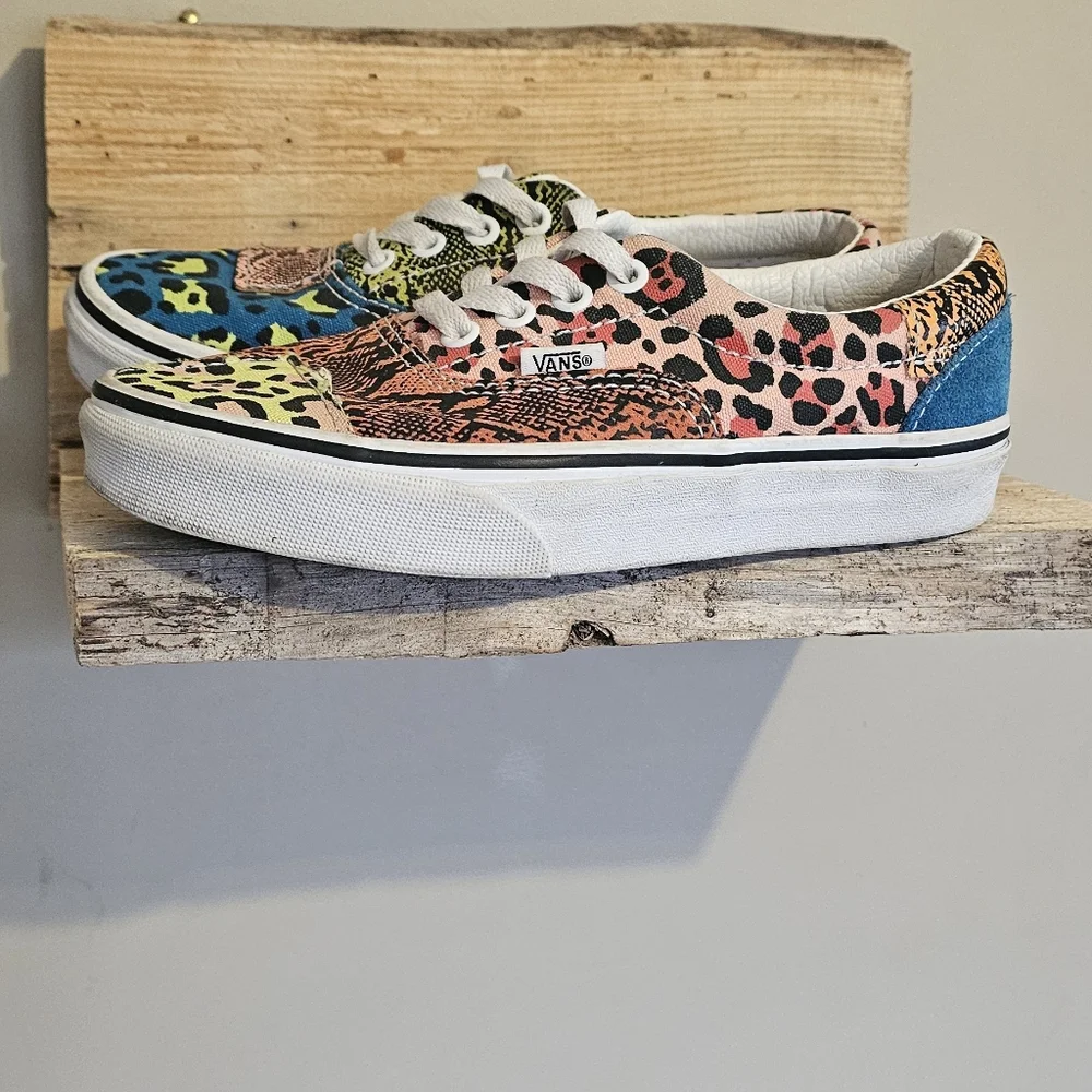 Vans Era Patchwork Leopard Snake shoes sz: M3.5 W5 - Picture 3 of 7